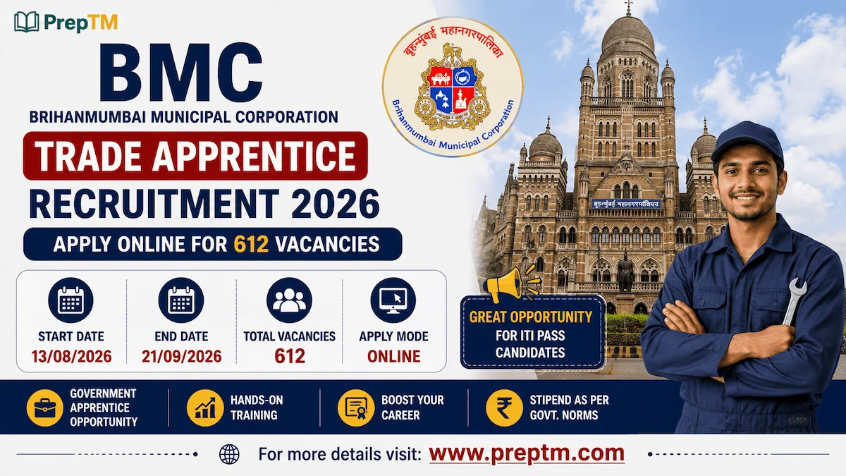 BMC Trade Apprentice Recruitment 2026: Apply Online for 612 Vacancies